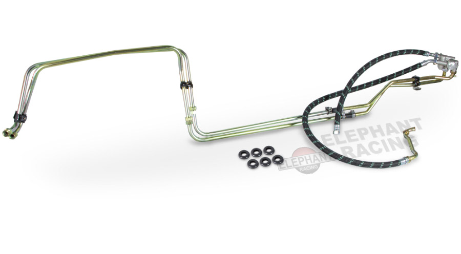 Oil cooling lines and kits for Porsche 914